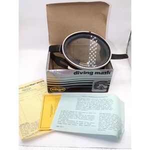 USED VINTAGE Decor scuba diving swimming glass mask